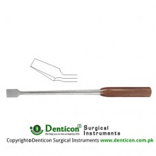 FiberGrip™ Dahmen Bone Osteotome Curved Stainless Steel, 30 cm - 12" 6 mm